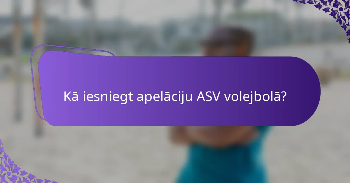 Kā iesniegt apelāciju ASV volejbolā?