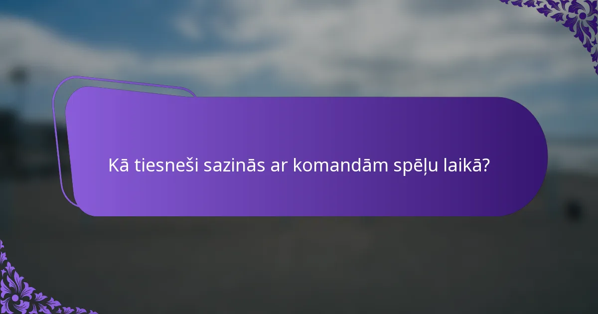Kā tiesneši sazinās ar komandām spēļu laikā?