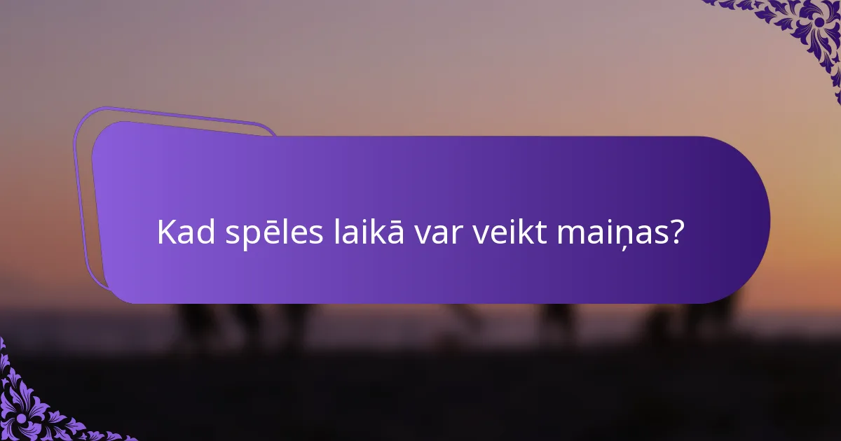 Kad spēles laikā var veikt maiņas?