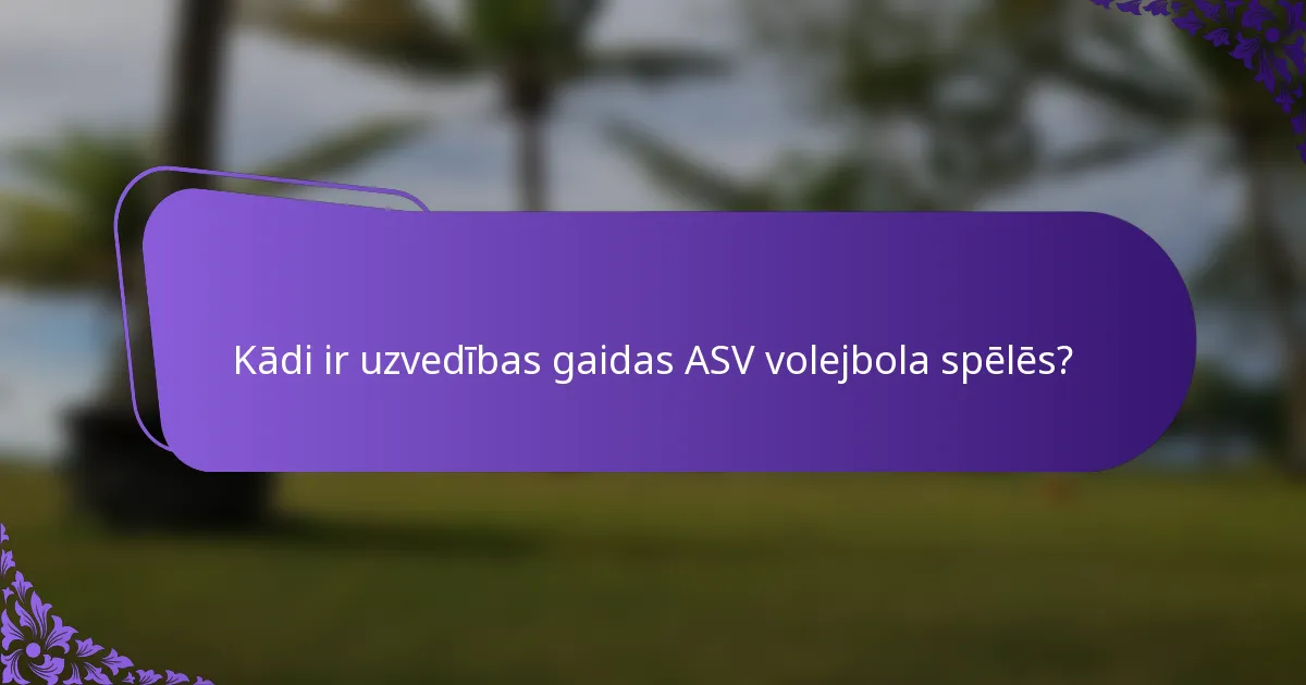 Kādi ir uzvedības gaidas ASV volejbola spēlēs?