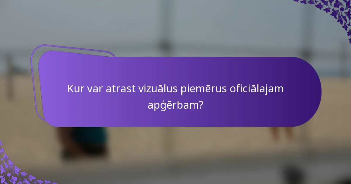 Kur var atrast vizuālus piemērus oficiālajam apģērbam?